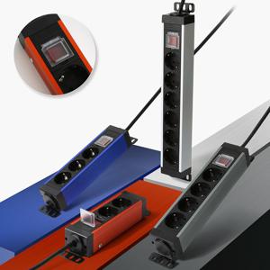 고용량 과부하차단 더넓은 알루미늄 쇠테리어 디자인멀티탭 데스크테리어 2구 3구 4구 6구