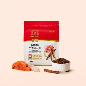 가수분해 덴탈크라운껌 증정 지니펫 홍삼넣은 연어 레시피 1.8kg