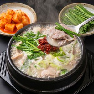 옥구촌 한돈 돼지국밥 600g 4팩 한우사골 한돈사골 최적 블렌딩 부드러운 수육용 전후지