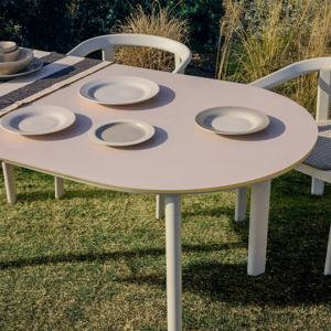 ERICE  에리스 알미늄 강화유리 테이블 180x90cm 2color (에크루/브라운)