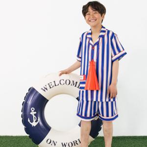 키즈 실크핏 크러쉬 반팔 여름 파자마 잠옷 상하세트