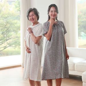 모아레 파리 썸머 원피스컬러 패턴 랜덤 2종 쿨리브 반소매 민소매