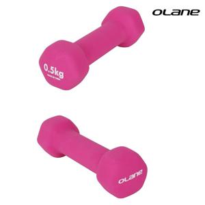 핸드 덤벨 네오프렌 아령 0.5kg 핑크