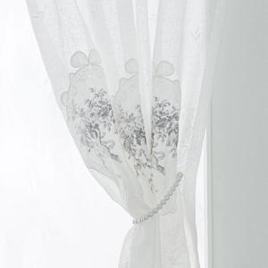 엔젤 아플리케 화이트 린넨 커튼
