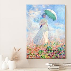명화 클로드 모네 풍경 캔버스 인테리어 그림 액자 _ 양산을 쓴 여인B