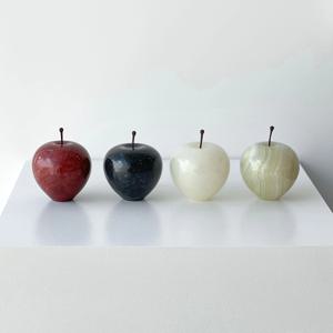 감성소품 애플 마블 스톤 대리석 사과문진 사과 오브제 4colors