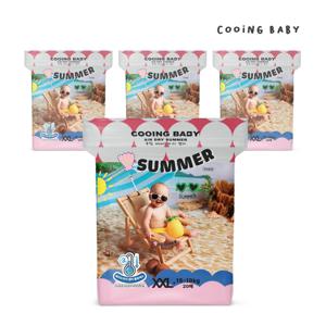 쿠잉 Summer 에어드라이 팬티 기저귀 점보(XXL) 20매x 4팩
