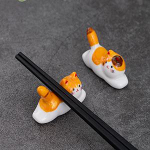 애옹이 수저받침 도자기 젓가락받침 귀여운 식탁소품 5종