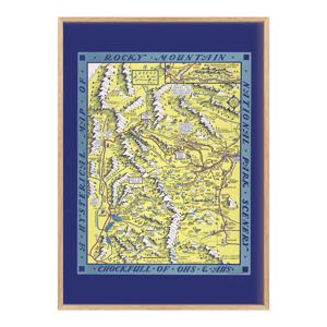 A map of Rocky Mountain (1948) _ 산 마운틴 지도 빈티지 포스터