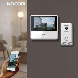 IoT 휴대폰 연동 인터폰 비디오폰 KCV-X701IP 초인종 포함 세트