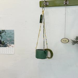 원숭이꼬리선인장  행잉  (Mint-two tone strap)벽걸이식물