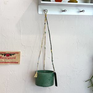 Mint-two tone strap 행잉화분 마크라메 행잉화분 벽걸이화분