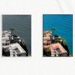 원본 & 흑백 유럽 풍경 빈티지 인테리어 포스터 액자 : 73 Amalfi Blue