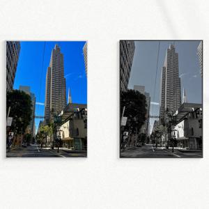 원본 & 흑백 유럽 풍경 빈티지 인테리어 포스터 액자 : 75 Davis St