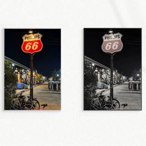 원본 & 흑백 유럽 풍경 빈티지 인테리어 포스터 액자 : 76 Phillips66