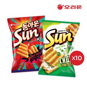 썬 대파크림치즈 80g 10개 + 썬 핫스파이시맛 80g 10개