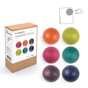 우드 마그넷 볼 6개 세트