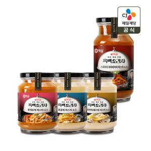 백설 파스타소스 4종 세트(아라비아따+꽃게로제+봉골레+베이컨머쉬룸크림)