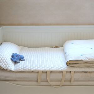 기쁘미 순면X듀라론 냉감 낮잠이불 세트 양면패드+이불(키링/베개솜 별도)