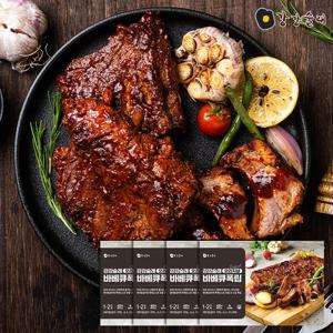 강강술래 오리지널 바베큐폭립 400g x 4팩