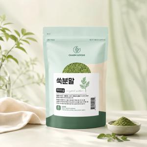 쑥 분말 가루 국산100% 파우더 차 라떼 베이킹 떡 대용량 500g