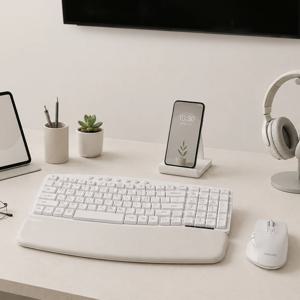 SPT6748 인체공학 블루투스 무선 키보드 마우스 세트