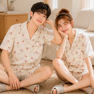 체리베어 요루면 여름 커플잠옷 반팔 파자마