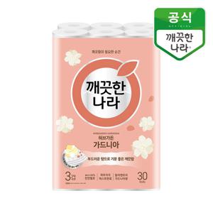 깨끗한나라 롤티슈 허브가든 가드니아 27m 30롤