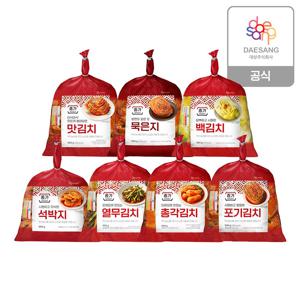 별미김치900g 외 7종(맛김치/묵은지/백김치/석박지/열무/총각/포기) 3개 골라담기