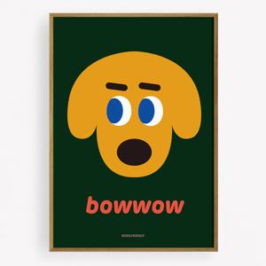 BOWWOW 강아지 일러스트 아트포스터 (053)