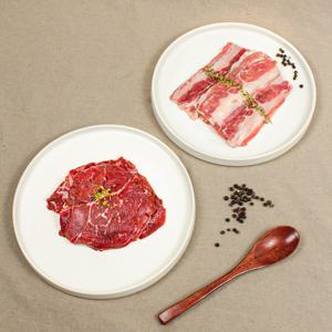 안심 보냉포장! 고소한 우삼겹 / 소목심 250g