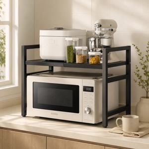 높이조절 전자레인지 선반 주방 수납 다용도 정리대