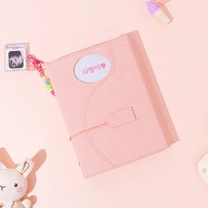 슈슈 초음파앨범 6공바인더 PU 레더 접착식 포토앨범 블라썸
