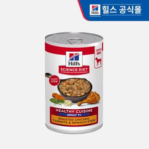 강아지사료 어덜트 7+ 헬시 퀴진 치킨 스튜 습식 주식캔 354g*24개 (10449)