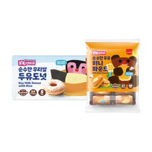 키키오븐 우리쌀두유도넛 10입 외 (미니파운드)