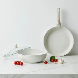 테라조 IH 매직그립 28cm 4P세트 (모든열원사용+파이렉스 유리뚜껑)
