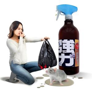 강력 고농축 쥐기피제 스프레이 1000ml 대용량 쥐약 식당 창고 천장 쥐쫓는약