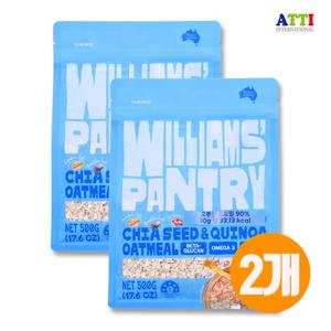 윌리엄스 팬트리 치아씨드앤퀴노아 오트밀 500g x 2개