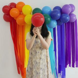 홈 파티 풍선 스트리머 가랜드 커튼 DIY