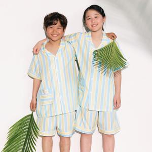 키즈 실크핏 님버스 반팔 파자마 간절기 잠옷 상하세트
