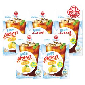 LIGHT&JOY 당을줄인 아이스티 레몬맛(20T) 240g*5개