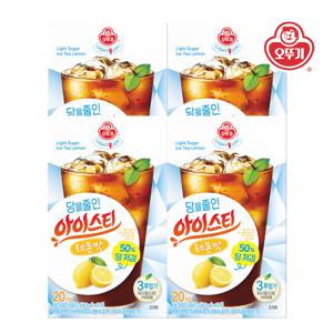 LIGHT&JOY 당을줄인 아이스티 레몬맛(20T) 240g*4개