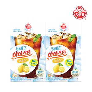 LIGHT&JOY 당을줄인 아이스티 레몬맛(20T) 240g*2개