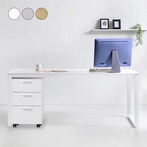 책상 테이블+이동식책상서랍장 세트 8size 3color