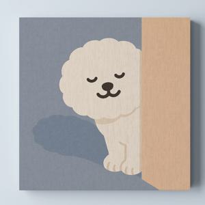 애견 카페 그림 비숑 감성 캔버스 액자 강아지 일러스트 인테리어 그림 비숑 개업선물