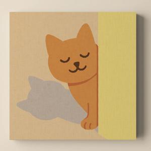 고양이 감성 캔버스 액자 고양이 일러스트 인테리어 그림 개업선물 벽화 집들이 홈데코