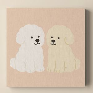 애견 카페 그림 비숑 프리제 액자 감성 인테리어 벽인테리어 반려동물 팝아트 개업선물 캔버스