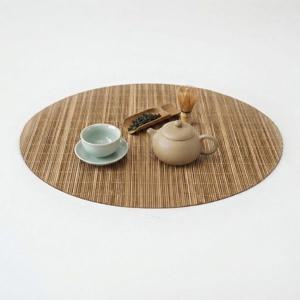 대나무 식탁 매트 다기 매트 중 (가로 34 cm) 테이블매트 카페매트 양면테이블매트