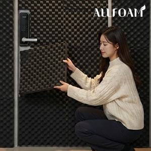 계란판 자석 방음재 0.5x1M 50T 현관문 차음 흡음 소음방지