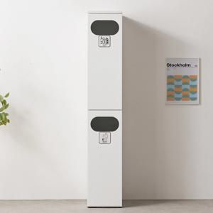사무실 학교 아파트 재활용 쓰레기 틈새 좁은 1칸 분리수거함 쓰레기통 70L+봉투20매
